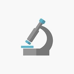 Image showing Microscope Flat Icon