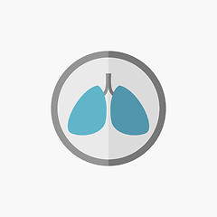 Image showing Lungs Flat Icon