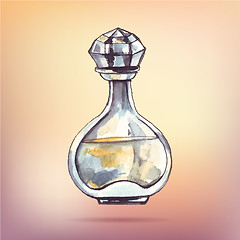 Image showing Beautiful perfume bottle.