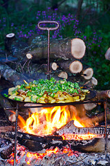 Image showing Frying chips