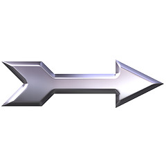 Image showing 3D Silver Arrow