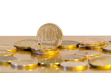 Image showing Ten-rouble coins