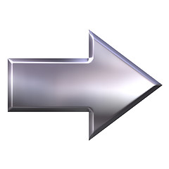 Image showing 3D Silver Arrow