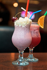 Image showing cocktails milkshake