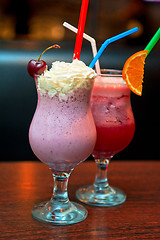 Image showing cocktails milkshake