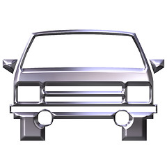 Image showing 3D Silver Car