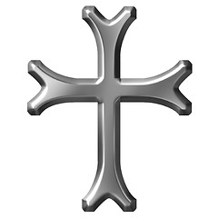 Image showing 3D Silver Cross