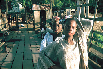 Image showing Ebola village.