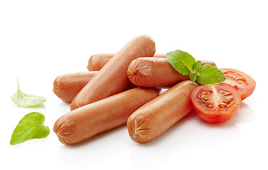 Image showing sausages and tomato