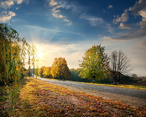 Image showing Autumn highway