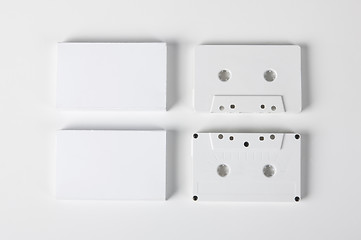 Image showing Two blank audio cassettes