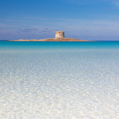 Image showing Pelosa beach, Sardinia, Italy.