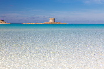 Image showing Pelosa beach, Sardinia, Italy.