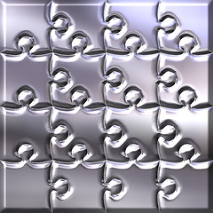 Image showing 3D Silver Puzzle