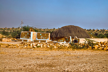 Image showing House in That desert, India