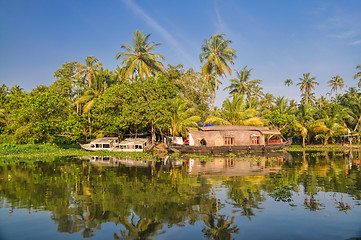 Image showing Houseboat in India