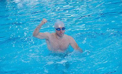 Image showing swimmer athlete