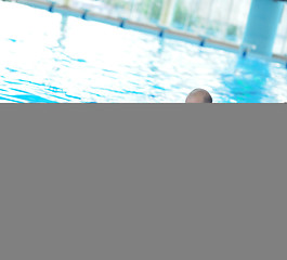 Image showing children group  at swimming pool