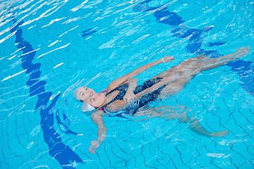 Image showing help and rescue on swimming pool