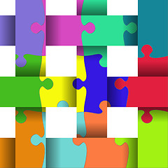 Image showing Abstract 3D Puzzle Design