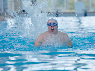 Image showing swimmer athlete