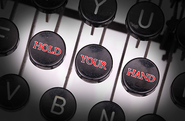 Image showing Typewriter with special buttons