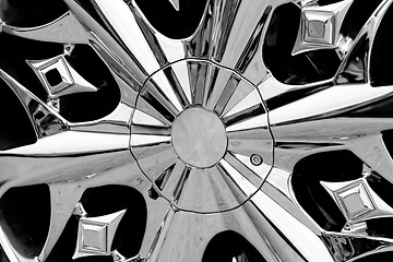 Image showing Detail photo of a car rim