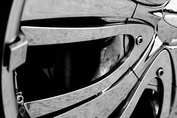 Image showing Detail photo of a car rim
