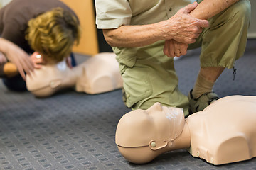 Image showing First aid CPR seminar.