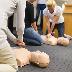 Image showing First aid CPR seminar.