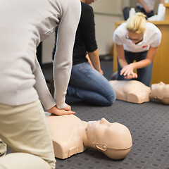 Image showing First aid CPR seminar.