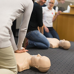 Image showing First aid CPR seminar.