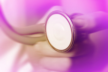 Image showing Young doctor with stethoscope.