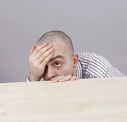 Image showing Man at desk