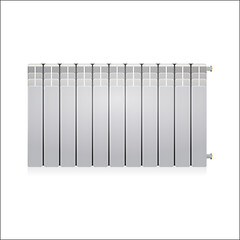 Image showing Vector illustration of gray radiator