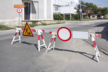 Image showing Signs prohibiting passage