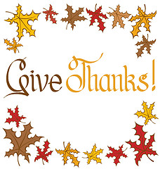 Image showing Thanks Giving text