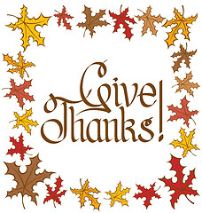 Image showing Thanks Giving text