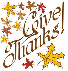 Image showing Thanks Giving text