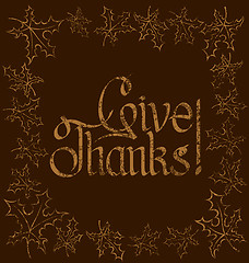 Image showing Thanks Giving text