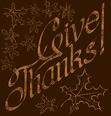 Image showing Thanks Giving text