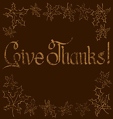 Image showing Thanks Giving text