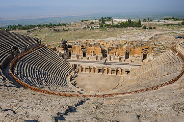 Image showing Ancient amphitheater in Hierapolis