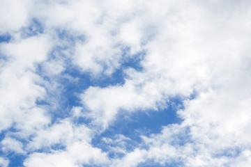 Image showing Blue sky with white clouds