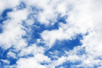 Image showing Blue sky with white clouds