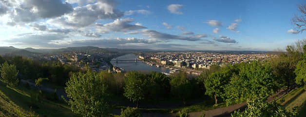 Image showing Panoramic view of Budapest