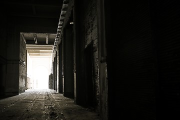 Image showing Dark and abandoned place