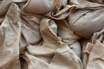 Image showing Linen texture closeup