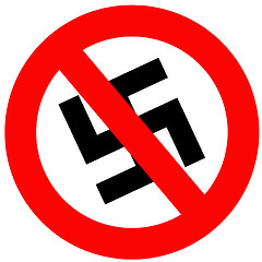 Image showing Anti Nazi Sign