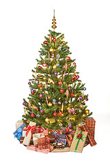 Image showing Christmas tree with presents